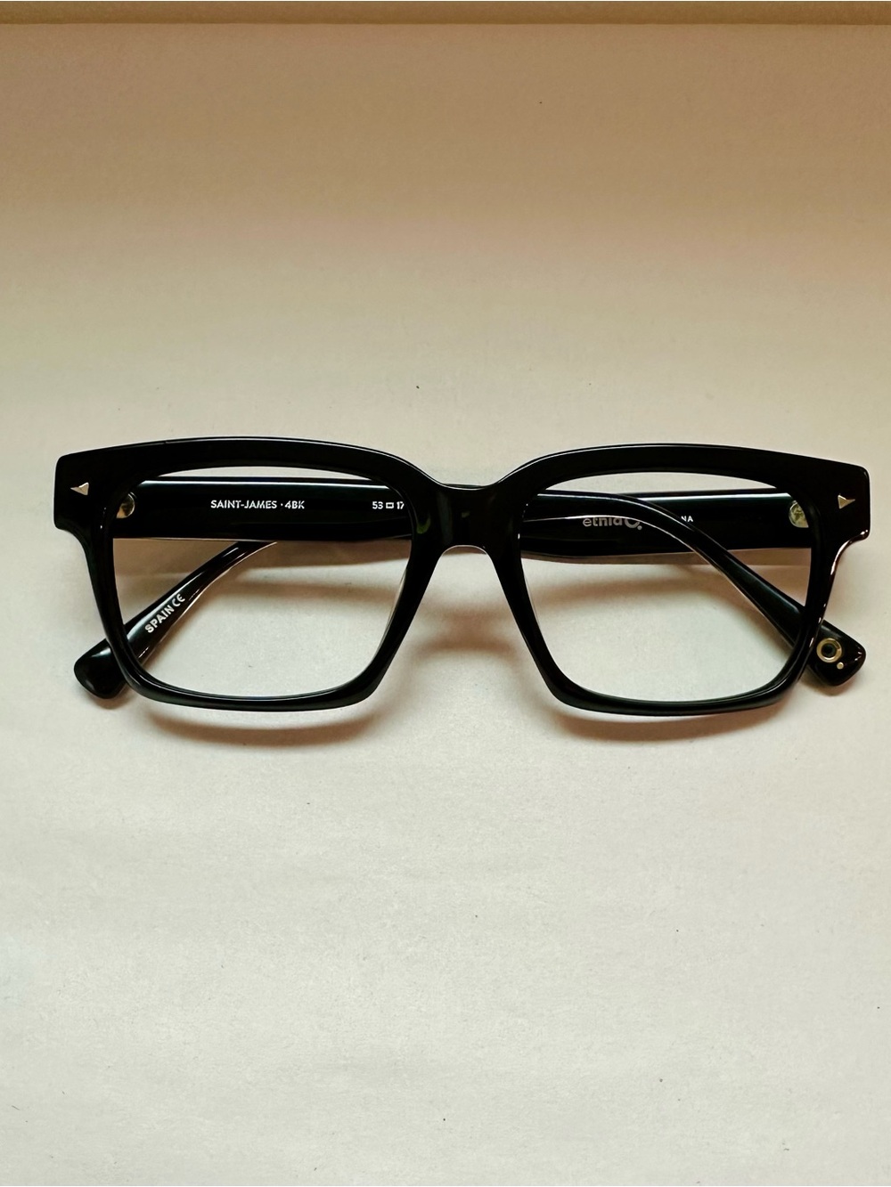 New-Authentic-Etnia Barcelona Saint-James Acetate Eyeglasses-Black